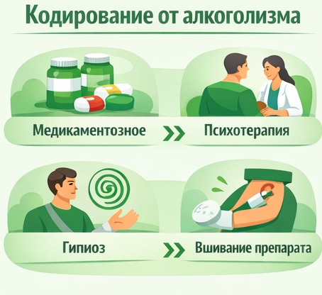 кодирование от алкоголизма в Бологом Санати